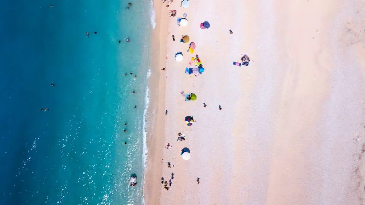 aerial view naples beach